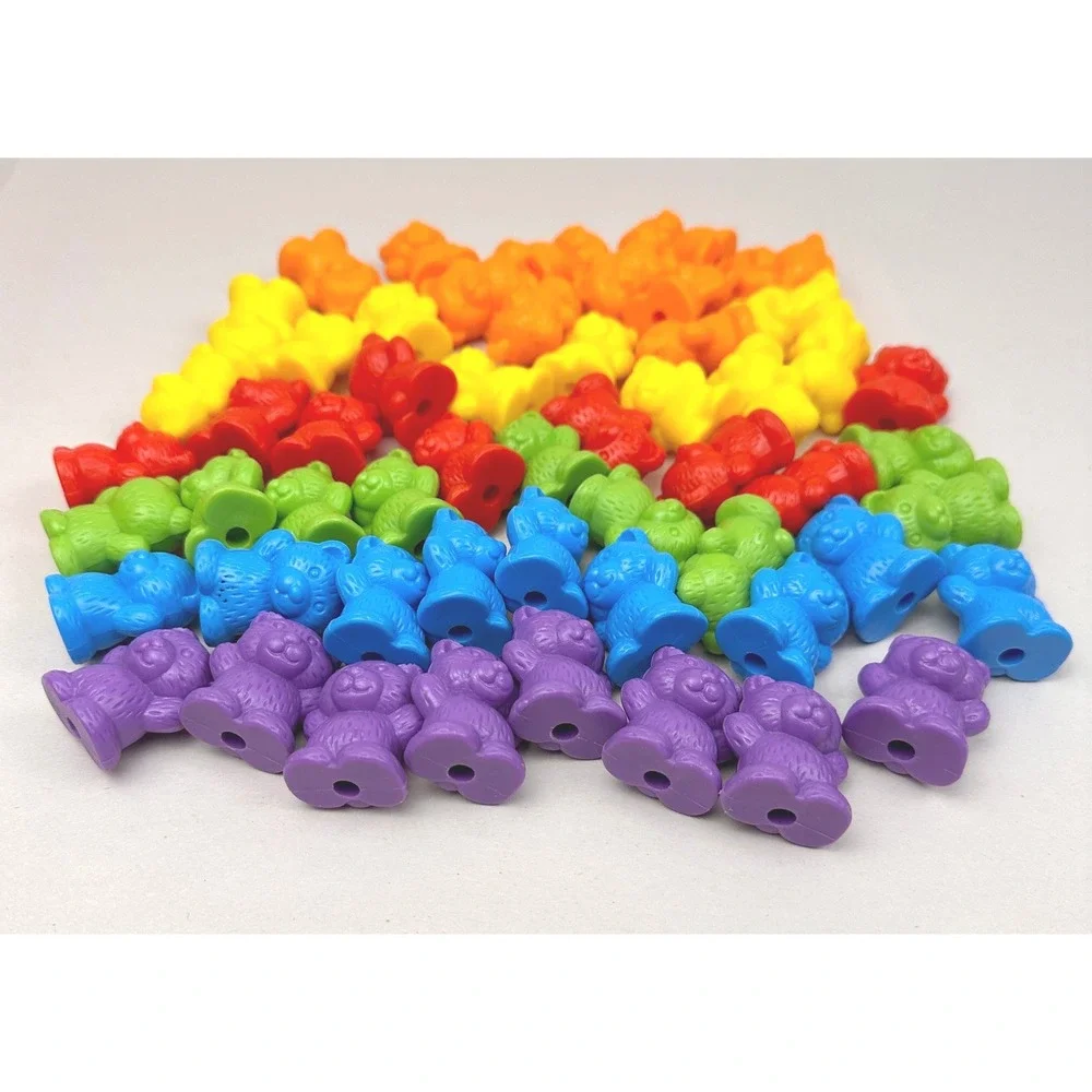 Math Counting Bears Educational Toy 55pc Set Preschool Toddler‎ Kids 6 Color